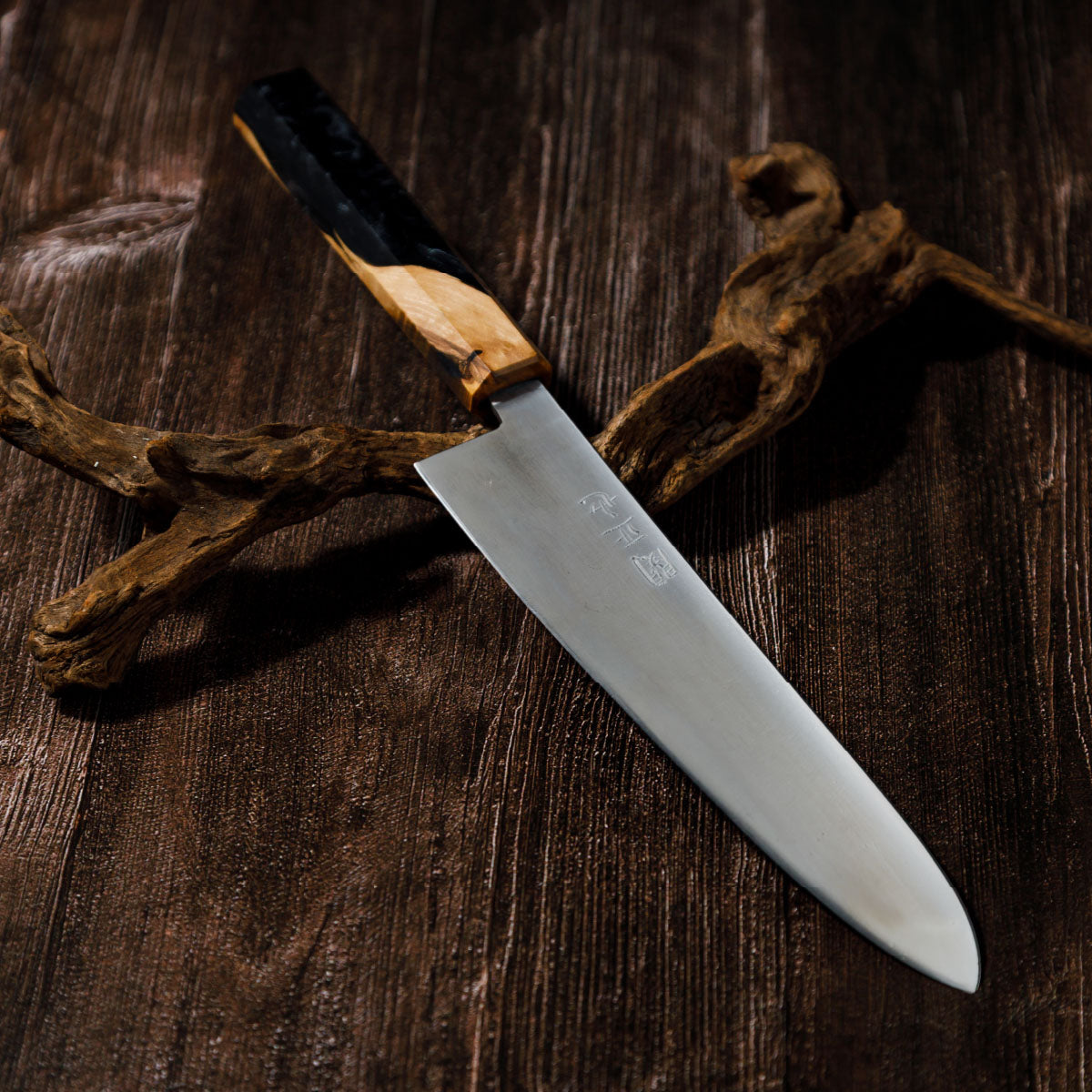 Katana Knives – Approx. 200mm Tamahagane Chef’s Knife, hand-forged by a Japanese swordsmith in Seki, Gifu.
