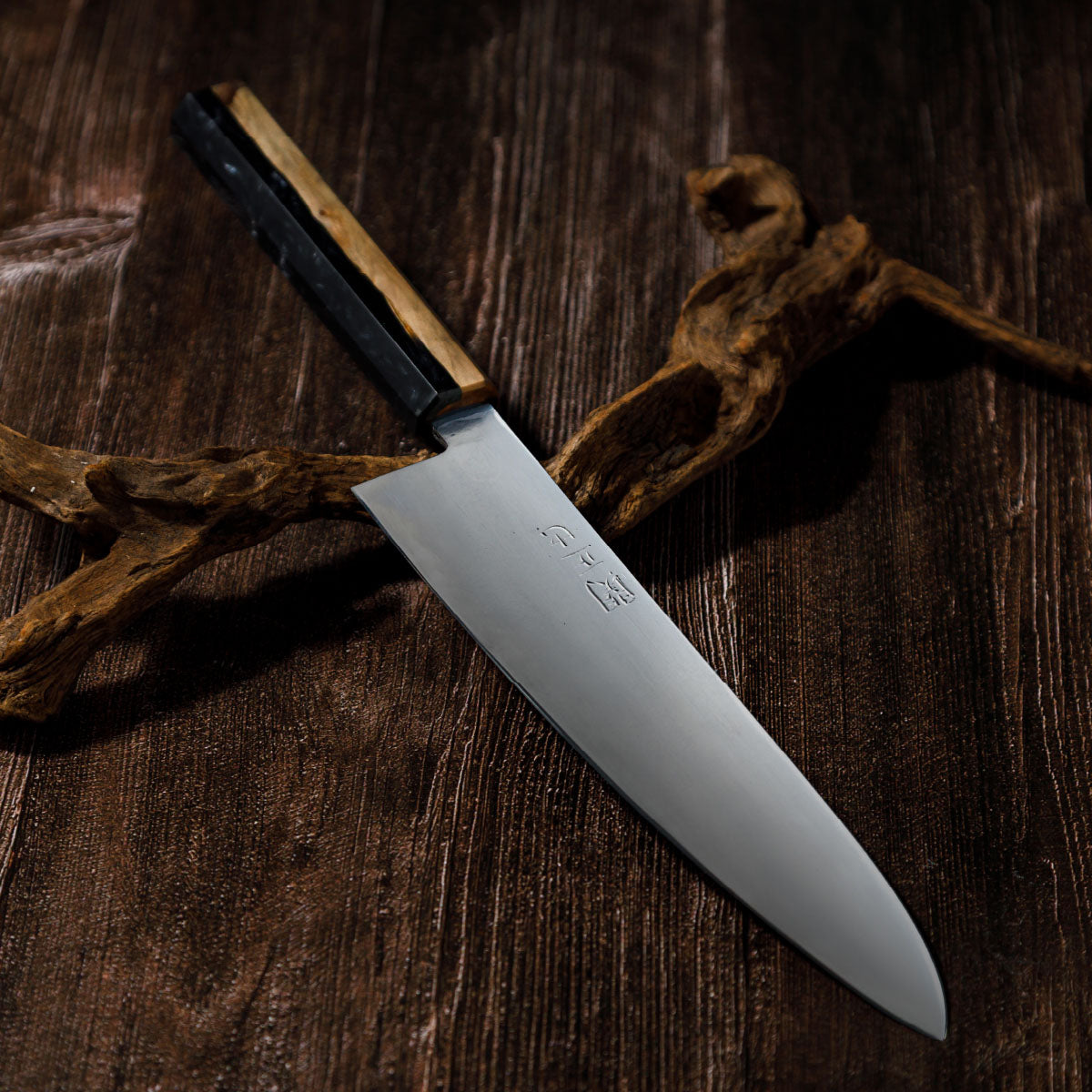 Katana Knives – Approx. 200mm Tamahagane Chef’s Knife, hand-forged by a Japanese swordsmith in Seki, Gifu.