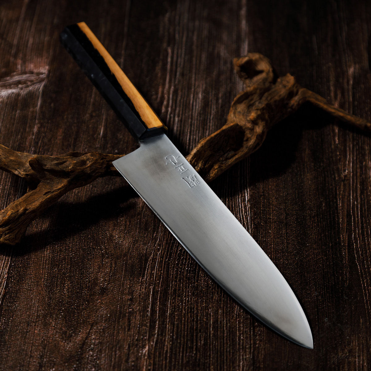 Katana Knives – Approx. 206mm Tamahagane Chef’s Knife, hand-forged by a Japanese swordsmith in Seki, Gifu.
