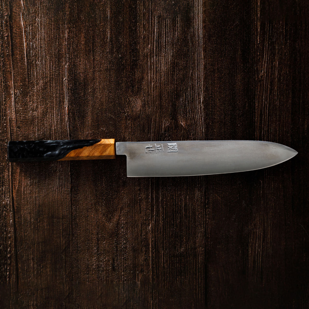 Katana Knives – Approx. 210mm Tamahagane Chef’s Knife, hand-forged by a Japanese swordsmith in Seki, Gifu.