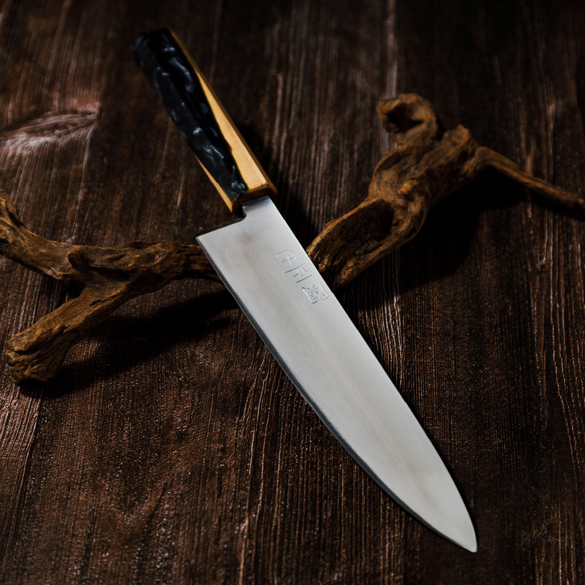 Katana Knives – Approx. 215mm Tamahagane Chef’s Knife, hand-forged by a Japanese swordsmith in Seki, Gifu.