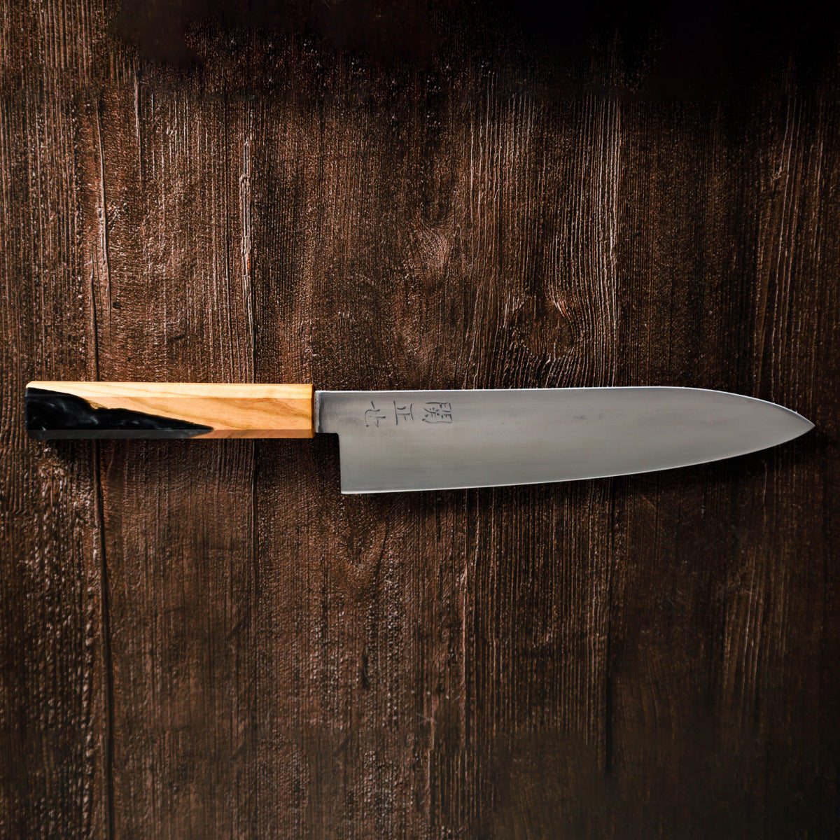 Katana Knives – Approx. 215mm Tamahagane Chef’s Knife, hand-forged by a Japanese swordsmith in Seki, Gifu.
