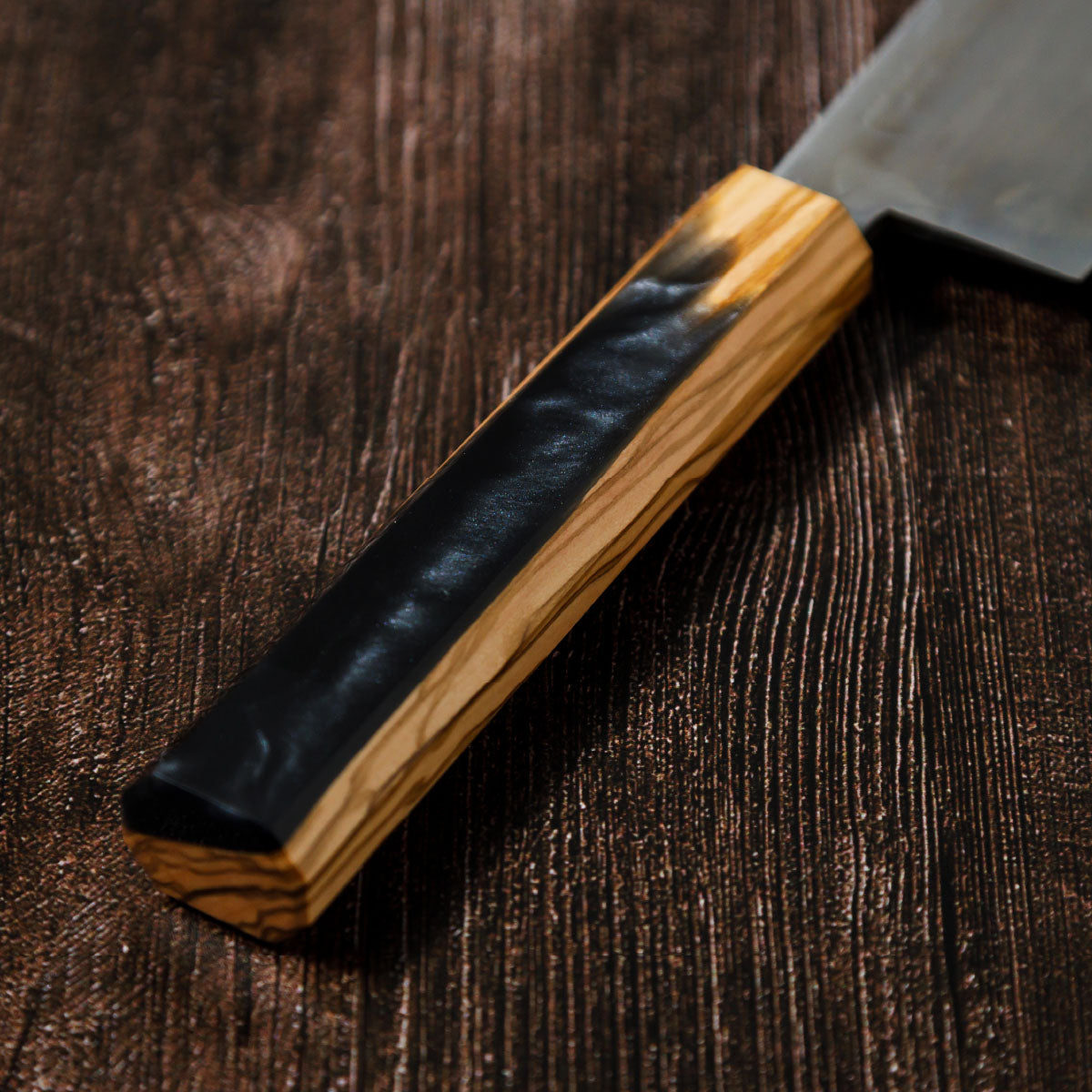 Katana Knives – Approx. 190mm Tamahagane Chef’s Knife, hand-forged by a Japanese swordsmith in Seki, Gifu.