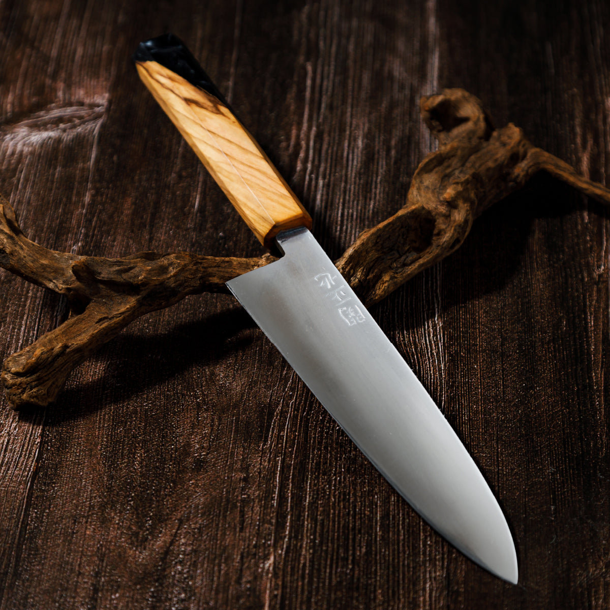 Katana Knives – Approx. 190mm Tamahagane Chef’s Knife, hand-forged by a Japanese swordsmith in Seki, Gifu.