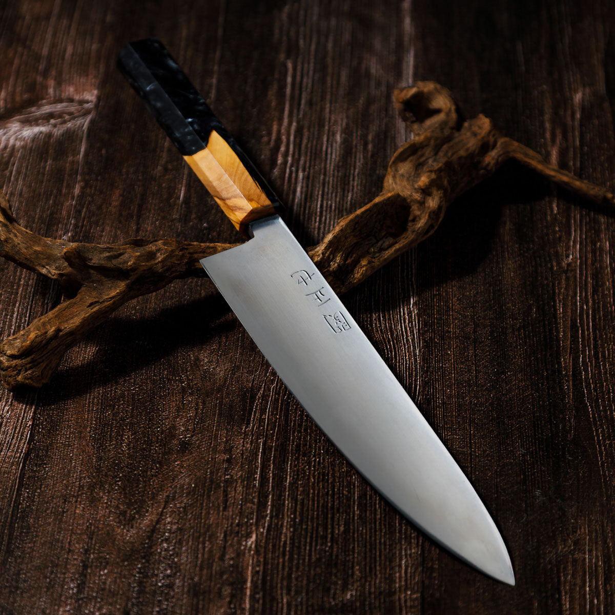 Katana Knives – Approx. 210mm Tamahagane Chef’s Knife, hand-forged by a Japanese swordsmith in Seki, Gifu.