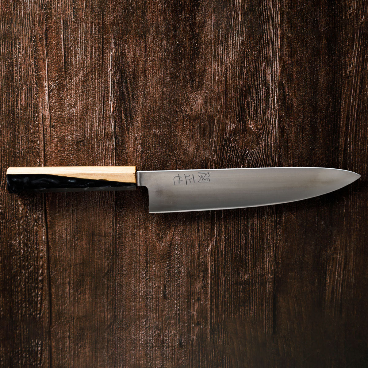 Katana Knives – Approx. 215mm Tamahagane Chef’s Knife, hand-forged by a Japanese swordsmith in Seki, Gifu.