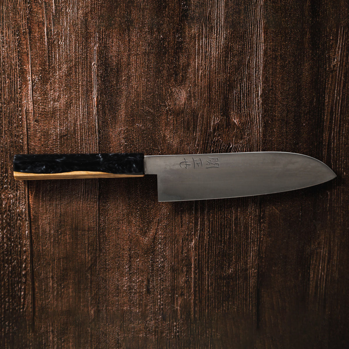 Katana Knives – Approx. 180mm Tamahagane Santoku Knife, hand-forged by a Japanese swordsmith in Seki, Gifu.