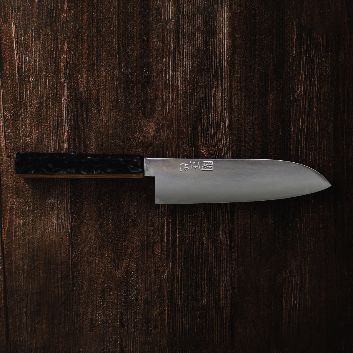Katana Knives – Approx. 180mm Tamahagane Santoku Knife, hand-forged by a Japanese swordsmith in Seki, Gifu.